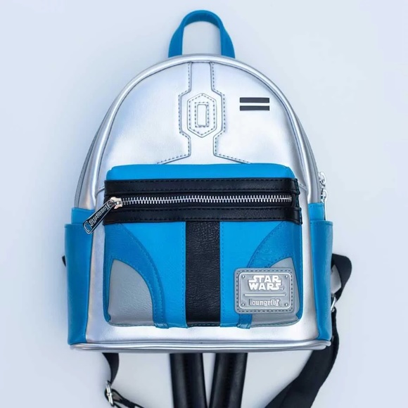NWT LOUNGEFLY STAR WARS JANGO FETT COSPLAY MINI BACKPACK (LIMITED EDITION) - Picture 1 of 9